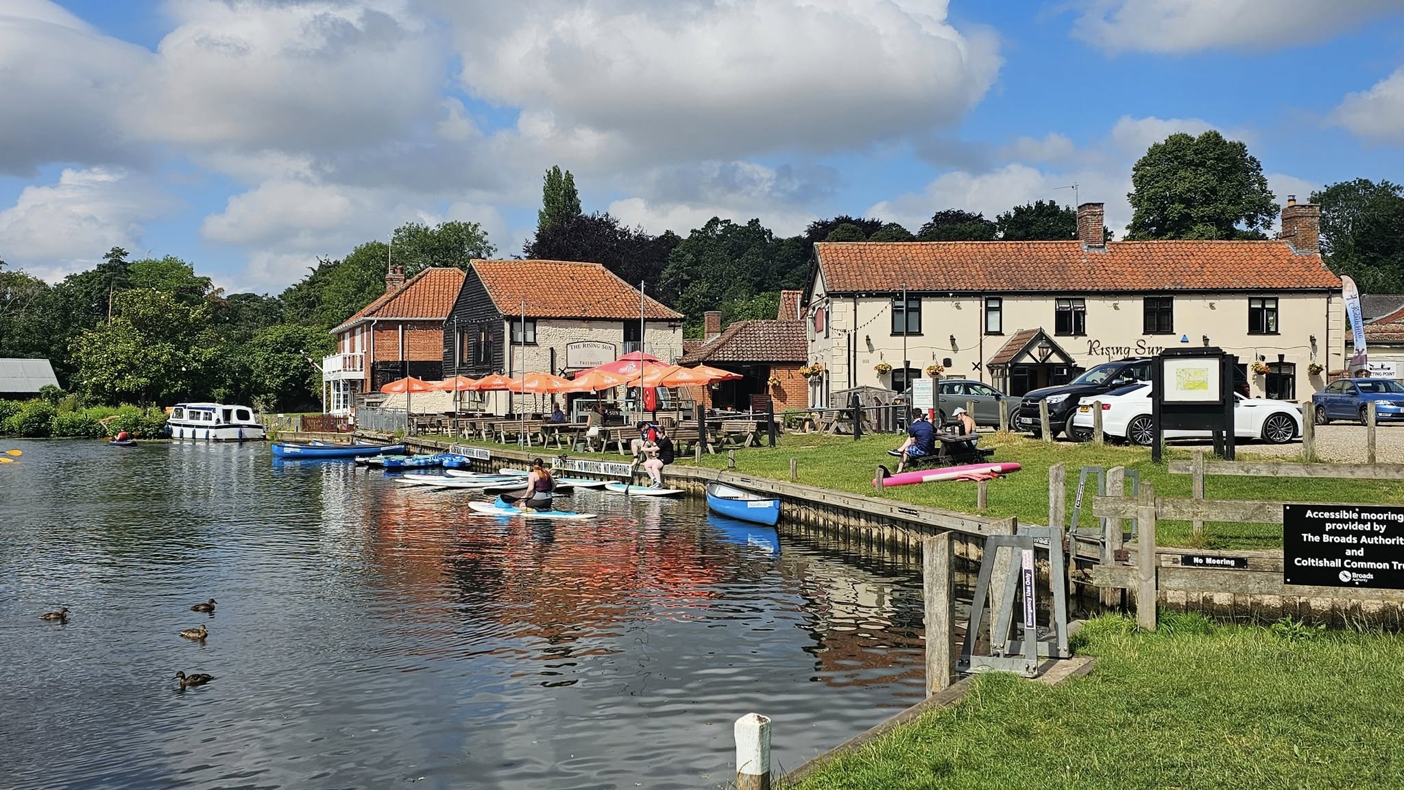 Anchor Moorings site from the river