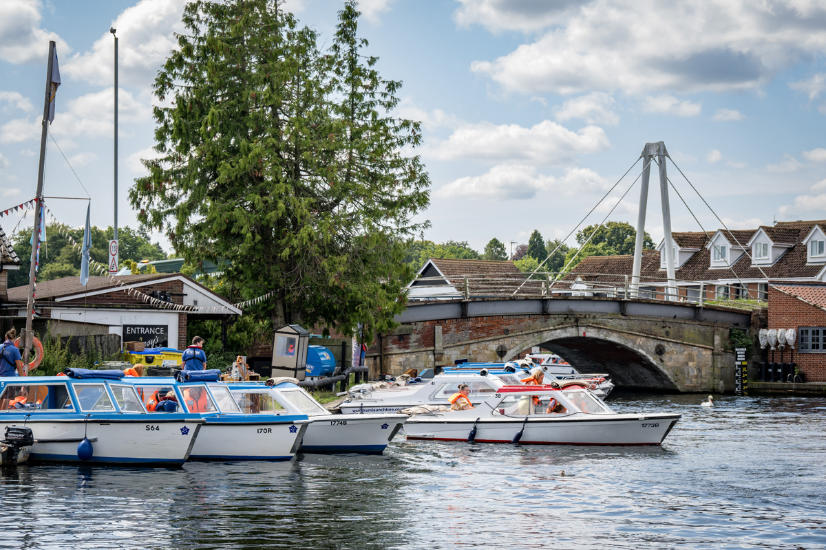 Small craft and day boat moorings on the Norfolk Broads